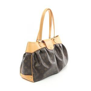Louis Vuitton Bag Botie Leather Shoulder Canvas Brown Monogram